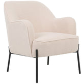 ONEX HuGo Boucle Upholstered Armchair Ivory